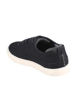 blue leather lace up sneakers - 16741362 - Standard Image - 3