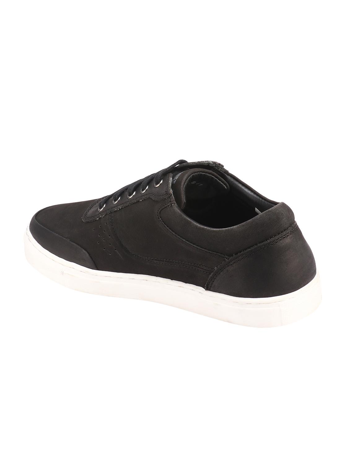 black leather lace up sneakers - 16741363 - Zoom Image - 3