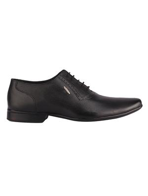 black leather lace-up oxfords - 16741366 - Standard Image - 2
