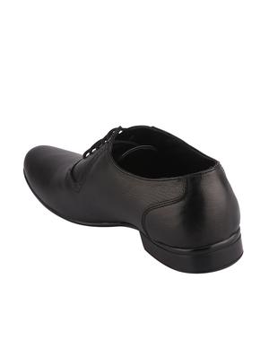 black leather lace-up oxfords - 16741366 - Standard Image - 3