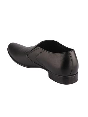 black leather slip ons - 16741370 - Standard Image - 3