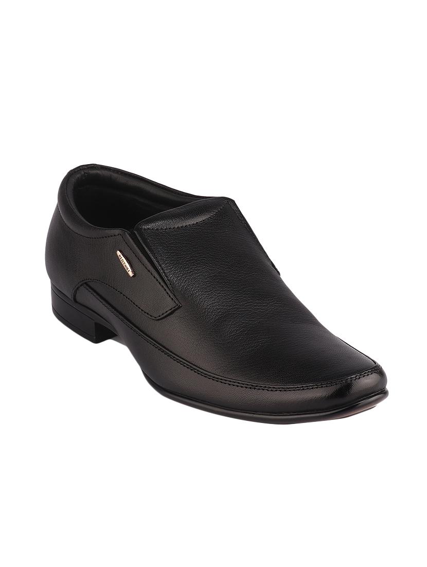 black leather slip ons - 16741372 - Zoom Image - 1