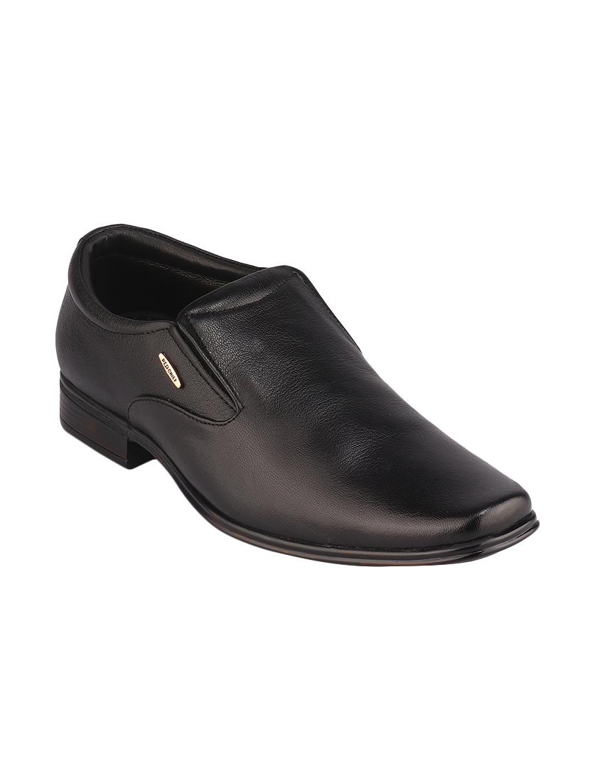 black leather slip ons - 16741375 - Zoom Image - 1