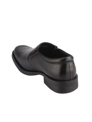 black leather slip ons - 16741379 - Standard Image - 3