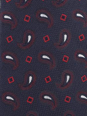 navy micro polyester tie - 16741547 - Standard Image - 4