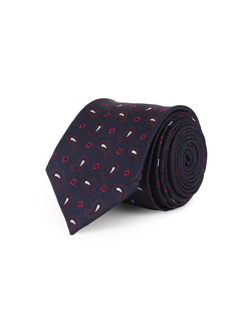 navy micro polyester tie - 16741547 - Zoom Image - 1