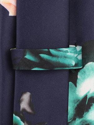 navy micro polyester tie - 16741564 - Standard Image - 4