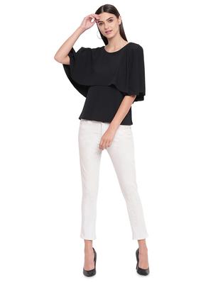 round neck cape sleeved top - 16741940 - Standard Image - 4