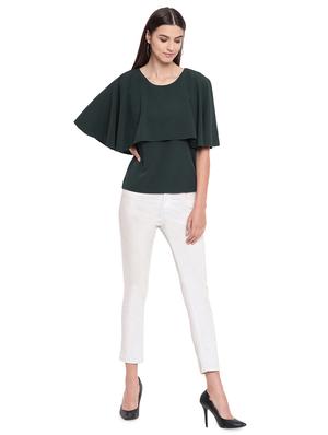 round neck cape sleeved top - 16741941 - Standard Image - 4