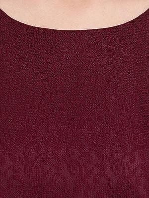 round neck laced top - 16741942 - Standard Image - 5