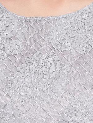 round neck laced top - 16741943 - Standard Image - 5