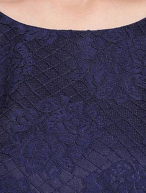 round neck laced top - 16741944 - Standard Image - 5