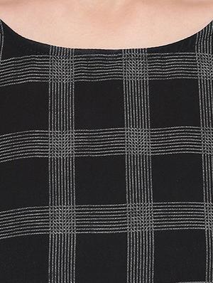 bell sleeved checkered top - 16741945 - Standard Image - 5