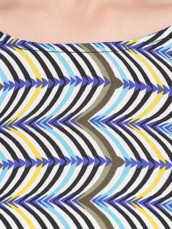 bell sleeved printed top - 16741946 - Zoom Image - 5