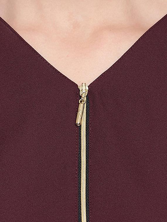 bell sleeved solid top - 16741951 - Zoom Image - 5