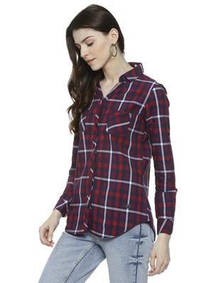 roll up sleeved checkered shirt - 16741967 - Standard Image - 2