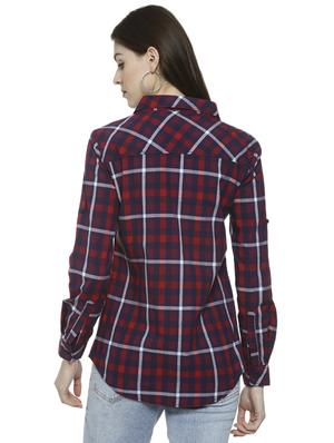 roll up sleeved checkered shirt - 16741967 - Standard Image - 3