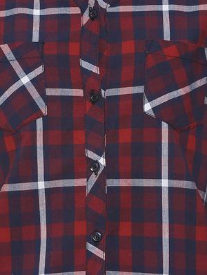 roll up sleeved checkered shirt - 16741967 - Standard Image - 5