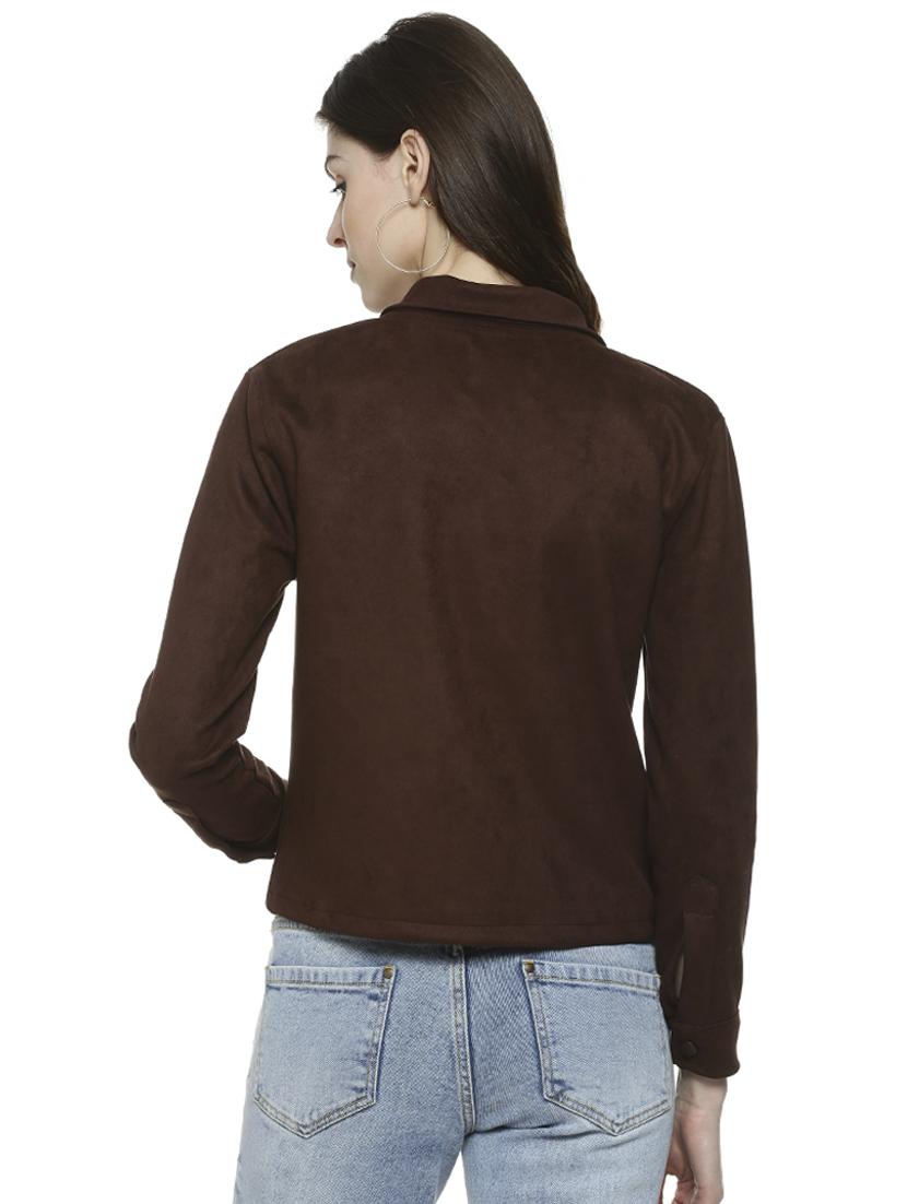 long sleeved pocket flap jacket - 16741970 - Zoom Image - 3