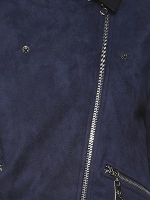 lapel neck zipper detail bomber jacket - 16741974 - Standard Image - 5