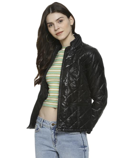 long sleeved pocket detail padded jacket - 16741976 - Standard Image - 1
