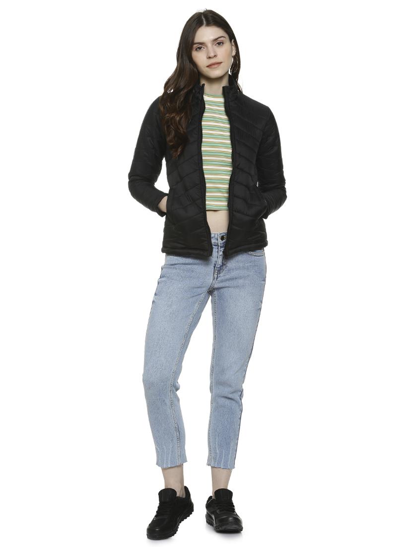 long sleeved pocket detail padded jacket - 16741977 - Zoom Image - 4