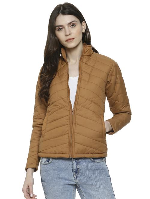 long sleeved pocket detail padded jacket - 16741978 - Standard Image - 1