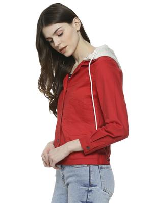 long sleeved pocket patch hooded jacket - 16741980 - Standard Image - 2