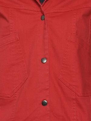 long sleeved pocket patch hooded jacket - 16741980 - Standard Image - 5