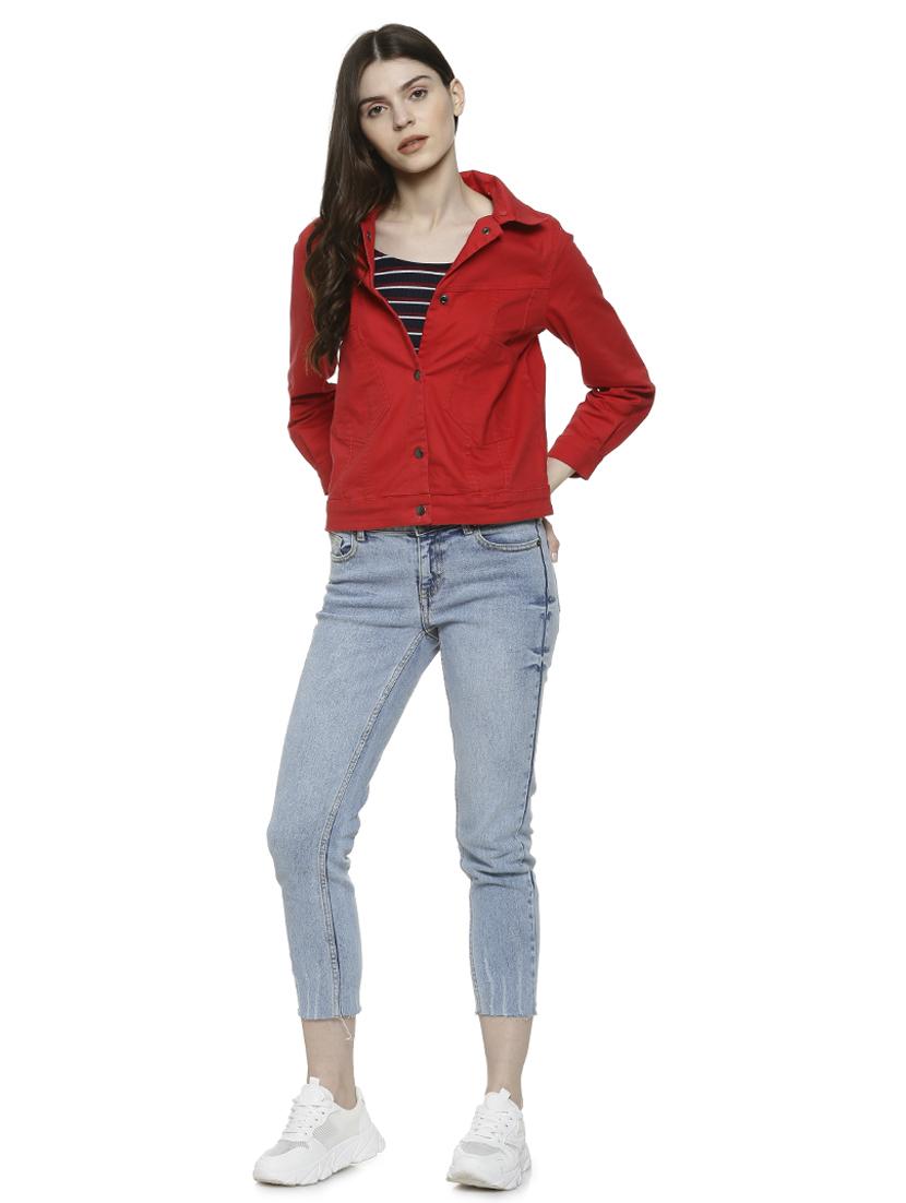 long sleeved pocket patch hooded jacket - 16741980 - Zoom Image - 4