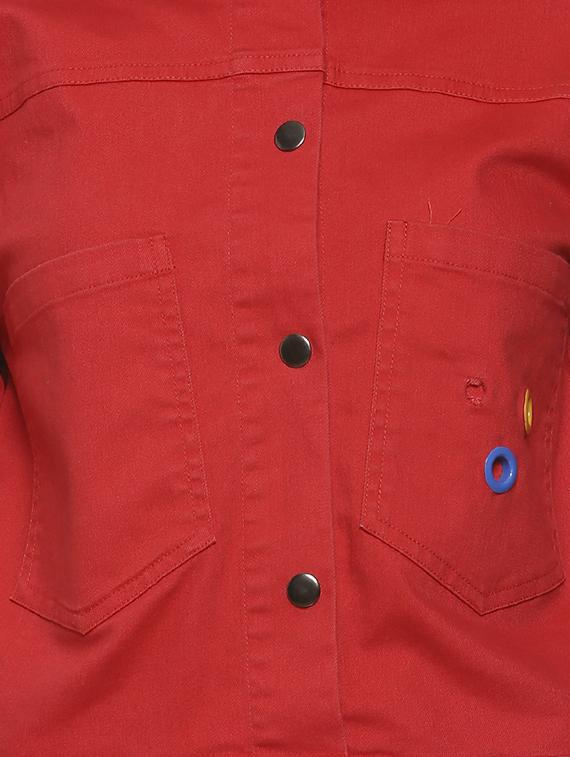 long sleeved pocket patch jacket - 16741981 - Zoom Image - 5