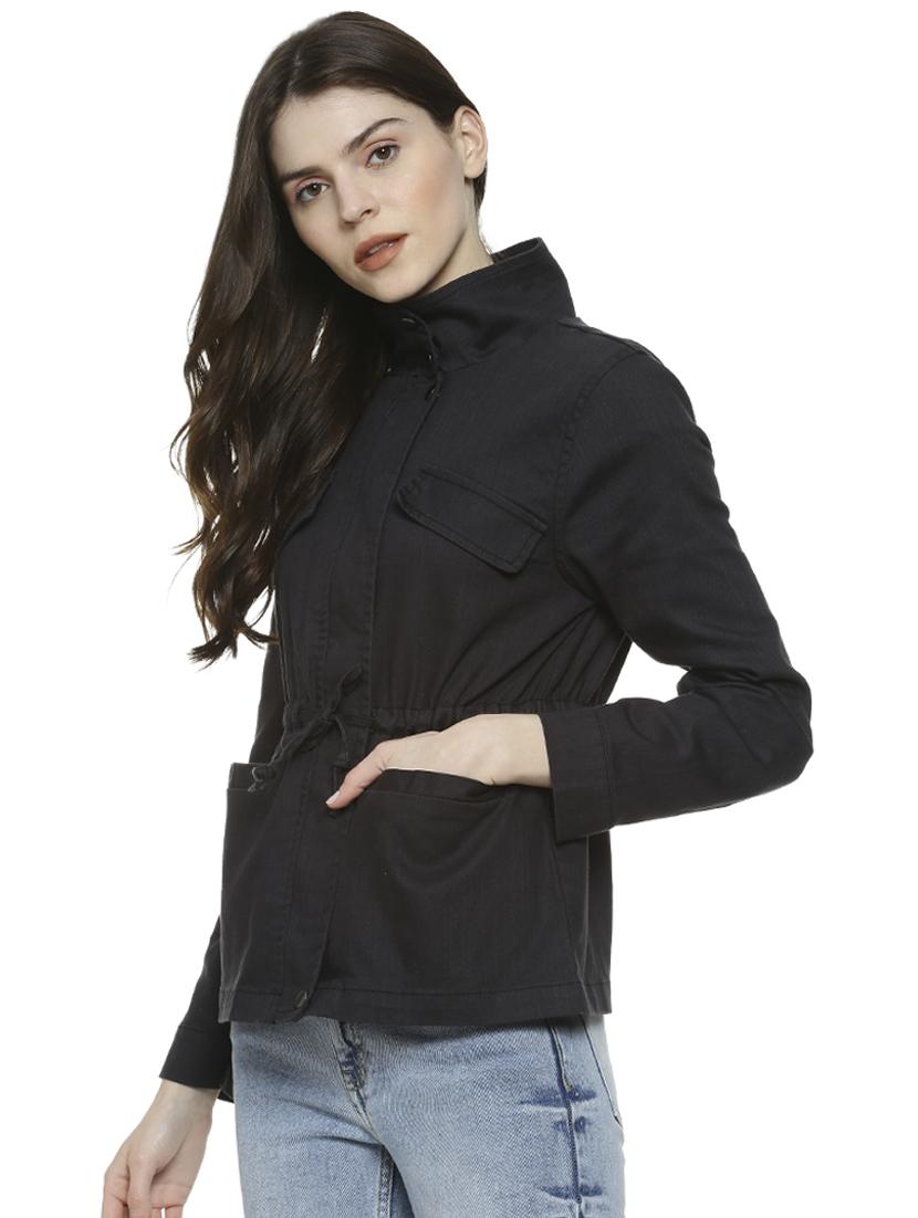 ti knot drawstring pocket patch jacket - 16741983 - Zoom Image - 1