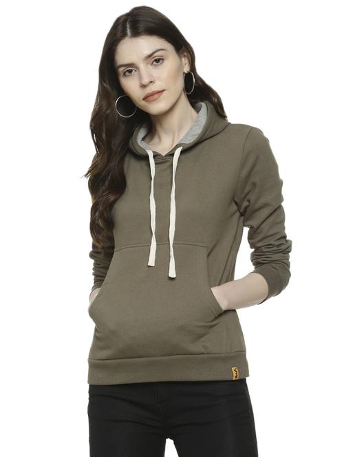 long sleeved pocket patch hooded sweatshirt - 16741985 - Standard Image - 1