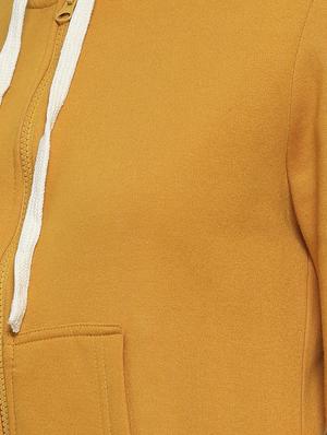 yellow cotton hoodie jacket - 16741990 - Standard Image - 5