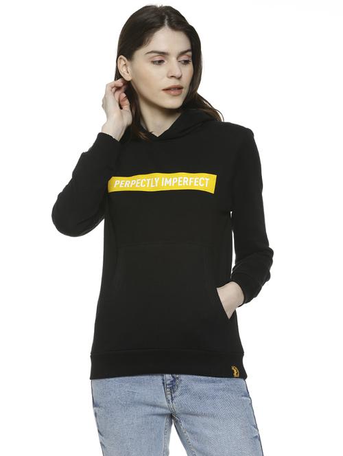 long sleeved quirky print hooded sweatshirt - 16741997 - Standard Image - 1