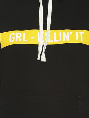long sleeved quirky print hooded sweatshirt - 16741999 - Standard Image - 5