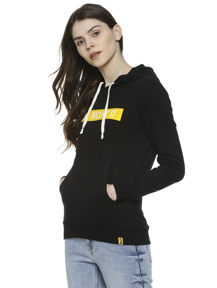 long sleeved quirky print hooded sweatshirt - 16741999 - Zoom Image - 2