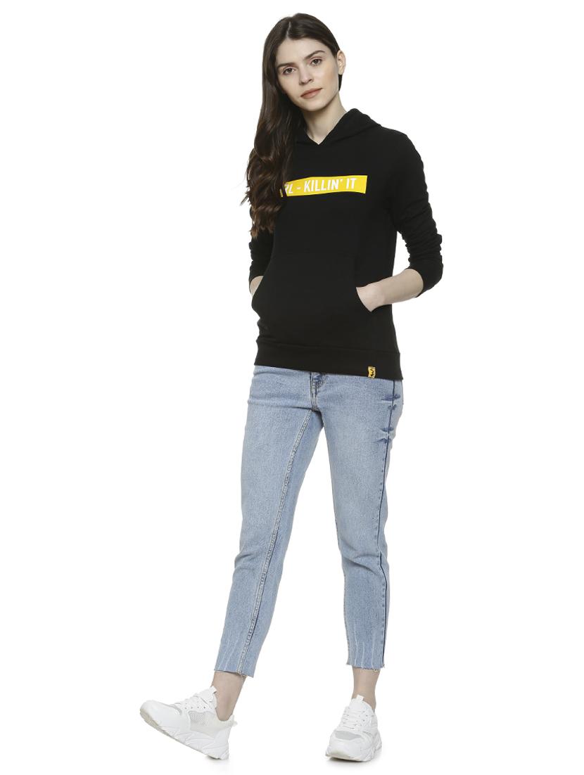 long sleeved quirky print hooded sweatshirt - 16741999 - Zoom Image - 4
