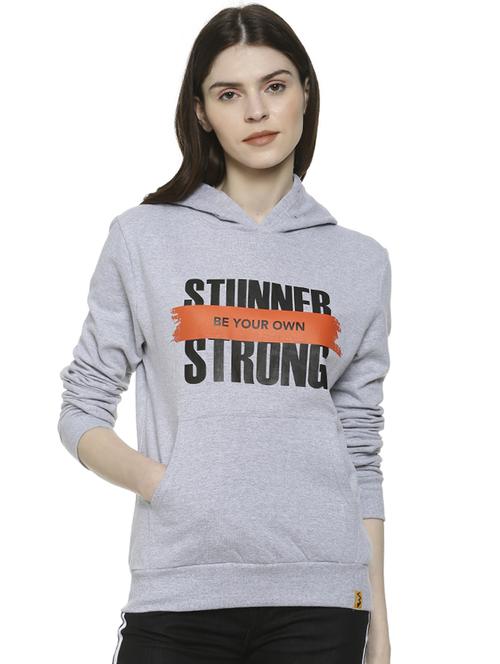 long sleeved quirky print hooded sweatshirt - 16742004 - Standard Image - 1