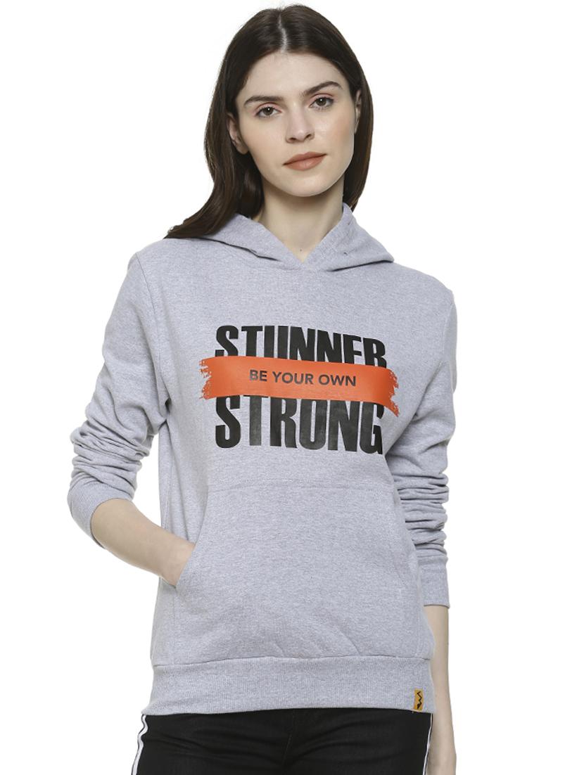 long sleeved quirky print hooded sweatshirt - 16742004 - Zoom Image - 1