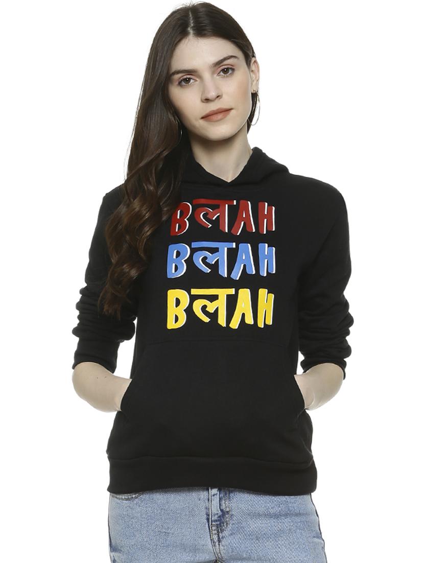 long sleeved quirky print hooded sweatshirt - 16742009 - Zoom Image - 1
