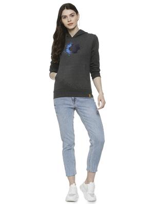 long sleeved quirky print hooded sweatshirt - 16742011 - Standard Image - 4