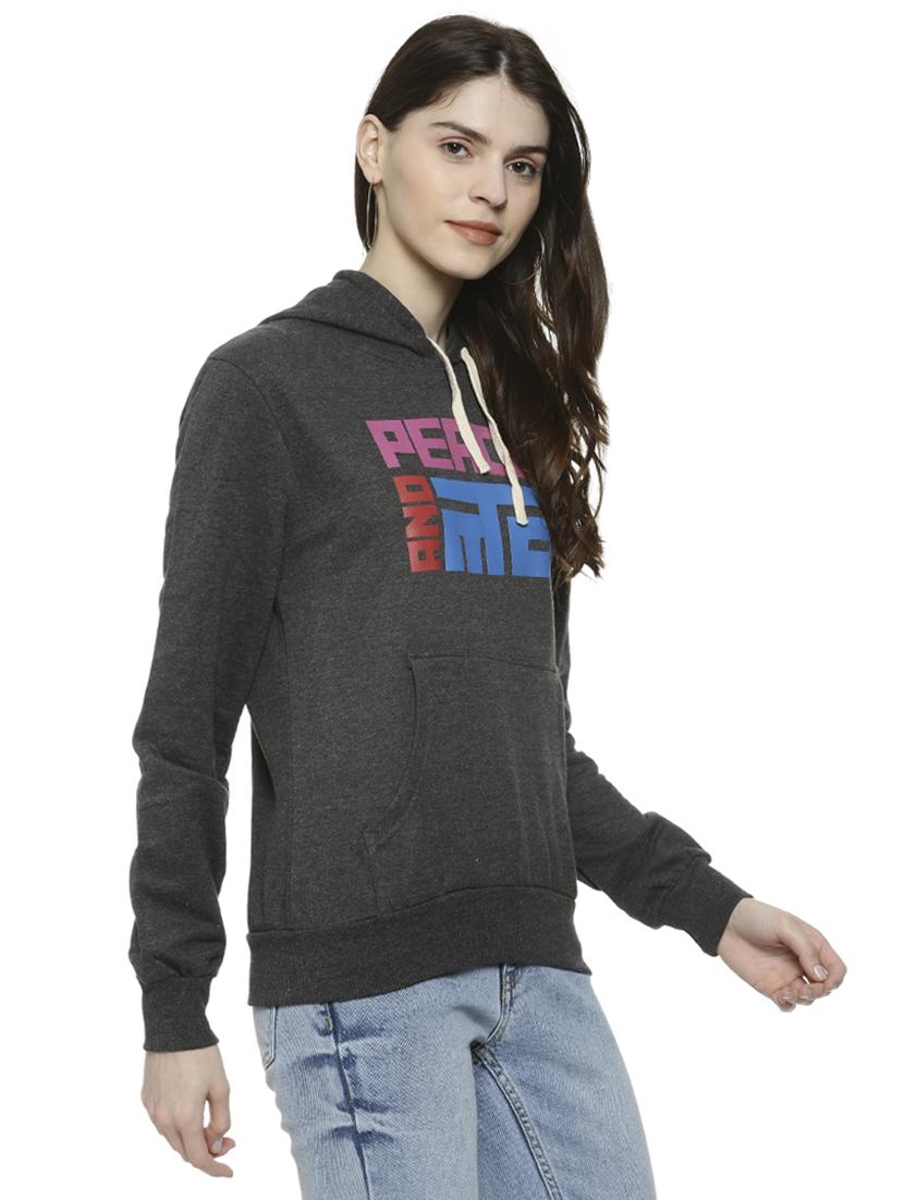 long sleeved quirky print hooded sweatshirt - 16742012 - Zoom Image - 2