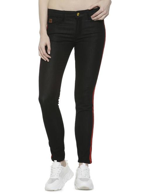 low rise side tapping jeans - 16742014 - Standard Image - 1