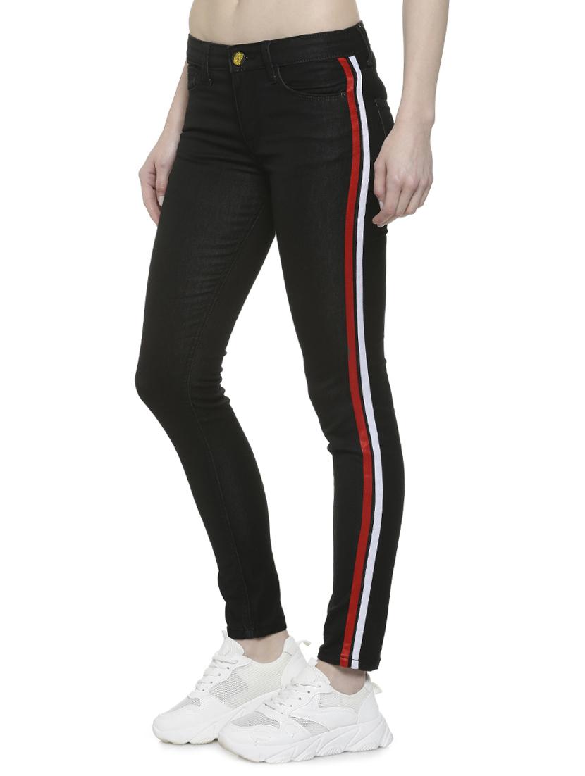 low rise side tapping jeans - 16742014 - Zoom Image - 2