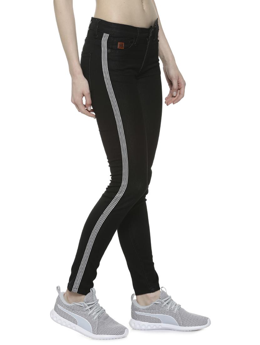 low rise side tapping jeans - 16742017 - Zoom Image - 2