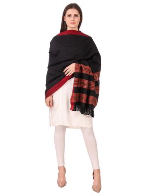 solid woolen shawl - 16742058 - Standard Image - 3