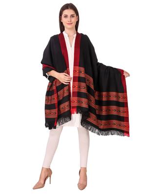 solid woolen shawl - 16742058 - Standard Image - 4