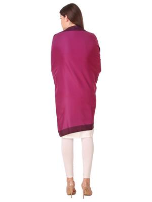 solid woolen shawl - 16742059 - Standard Image - 5