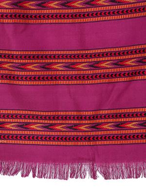 solid woolen shawl - 16742059 - Standard Image - 6